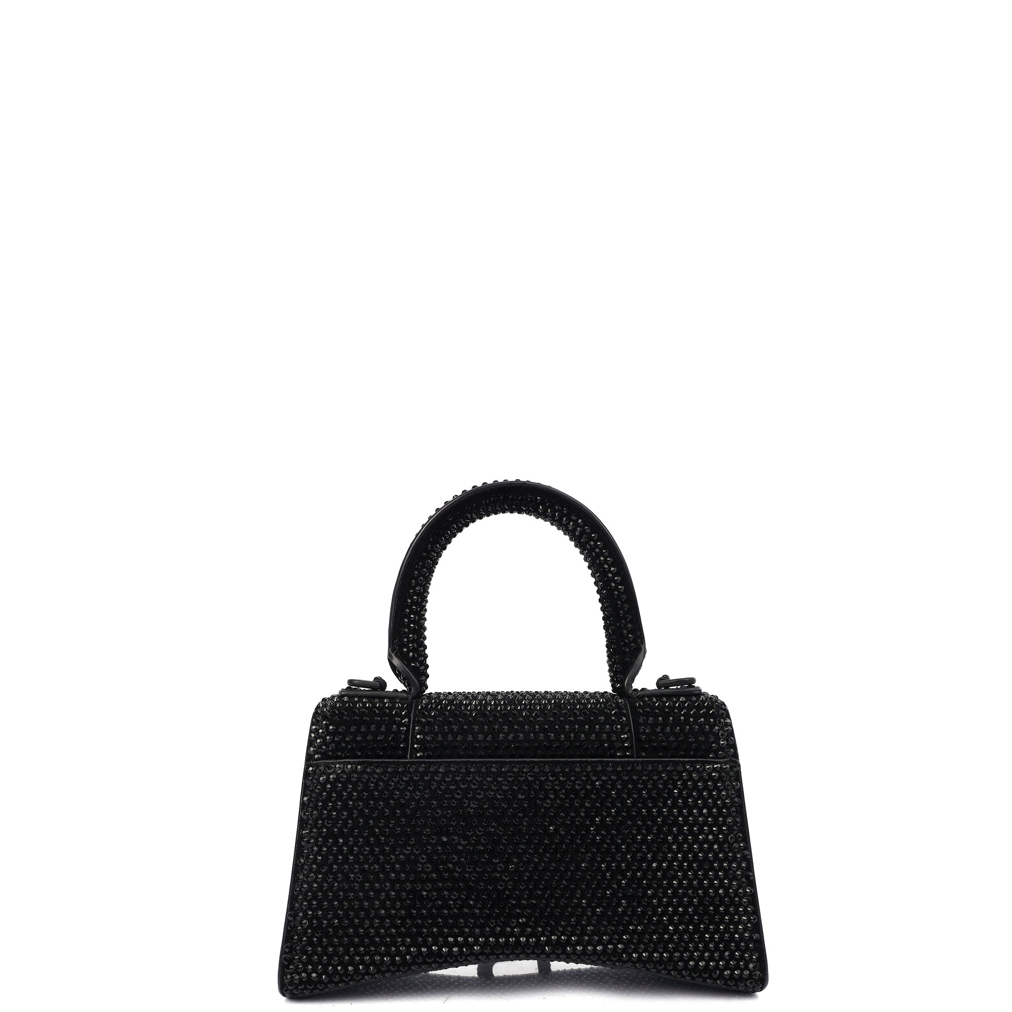 Balenciaga Tote Hourglass Top Handle Small in Black, Fabric