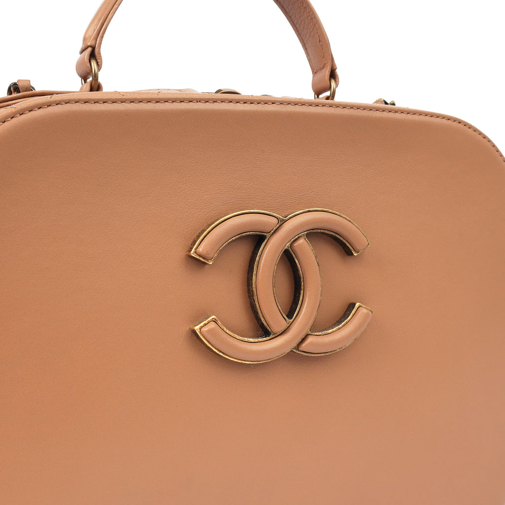 Chanel Cross Body Vanity Case in Brown, Leather