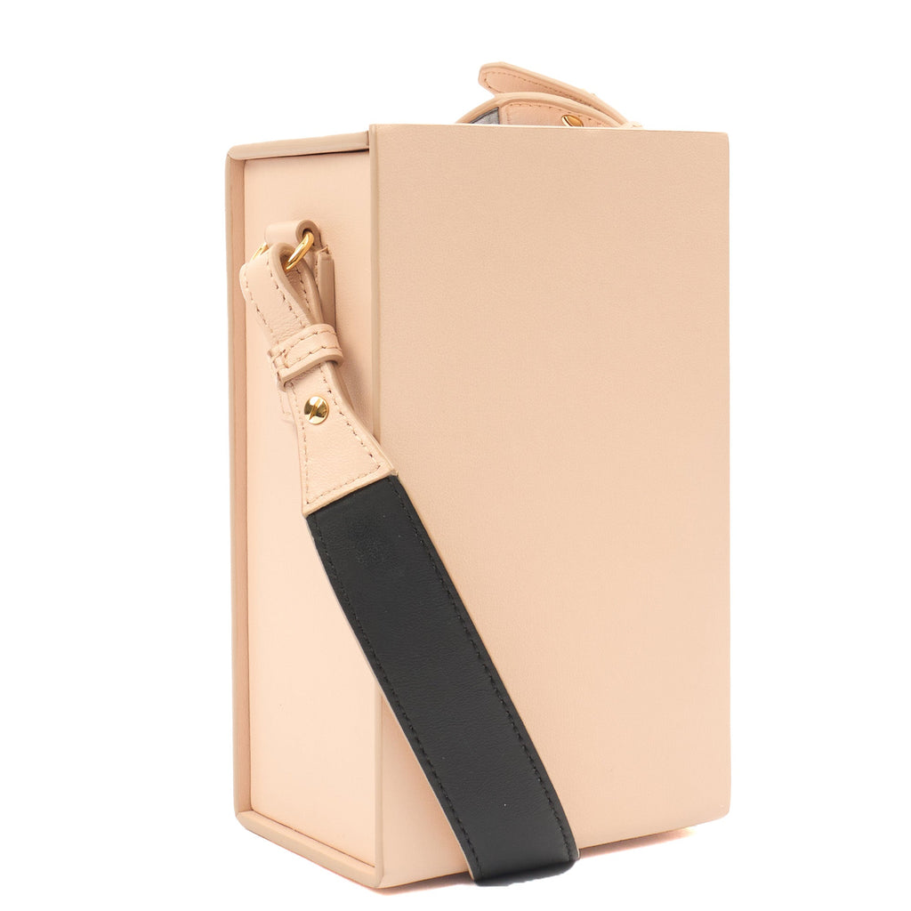 Fendi Cross Body Vertical Box Bag in Pink, Leather