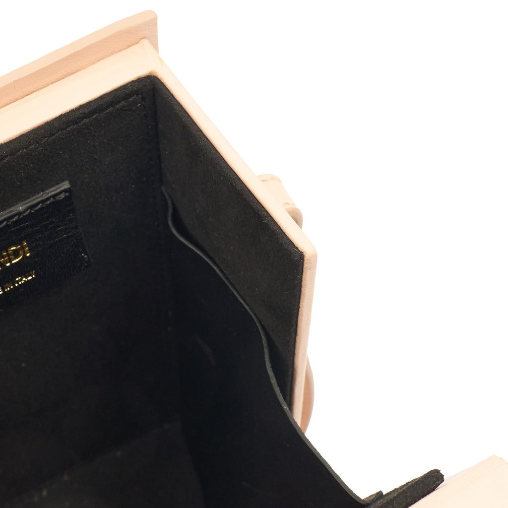 Fendi Cross Body Vertical Box Bag in Pink, Leather