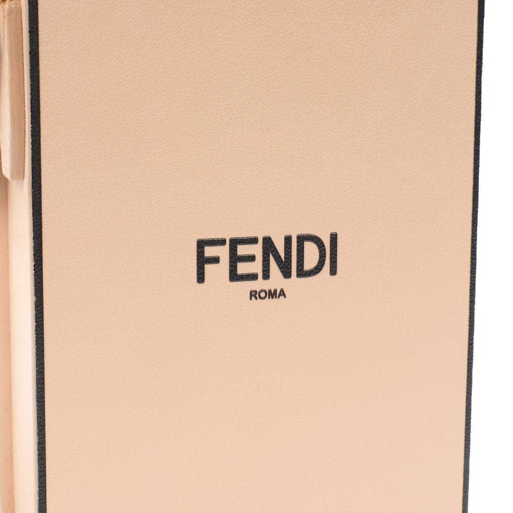 Fendi Cross Body Vertical Box Bag in Pink, Leather