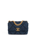 Chanel Shoulder Bag Chanel 19 in Navy, Fabric