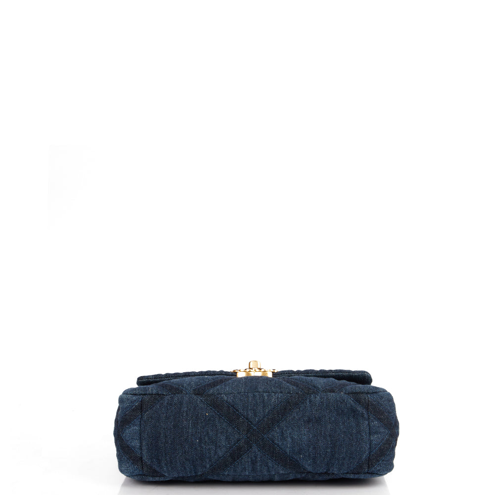 Chanel Shoulder Bag Chanel 19 in Navy, Fabric