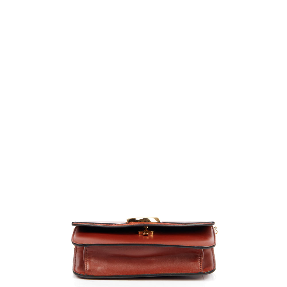 Chloe Shoulder Bag Chloe C - Small in Red, Calfskin Leather