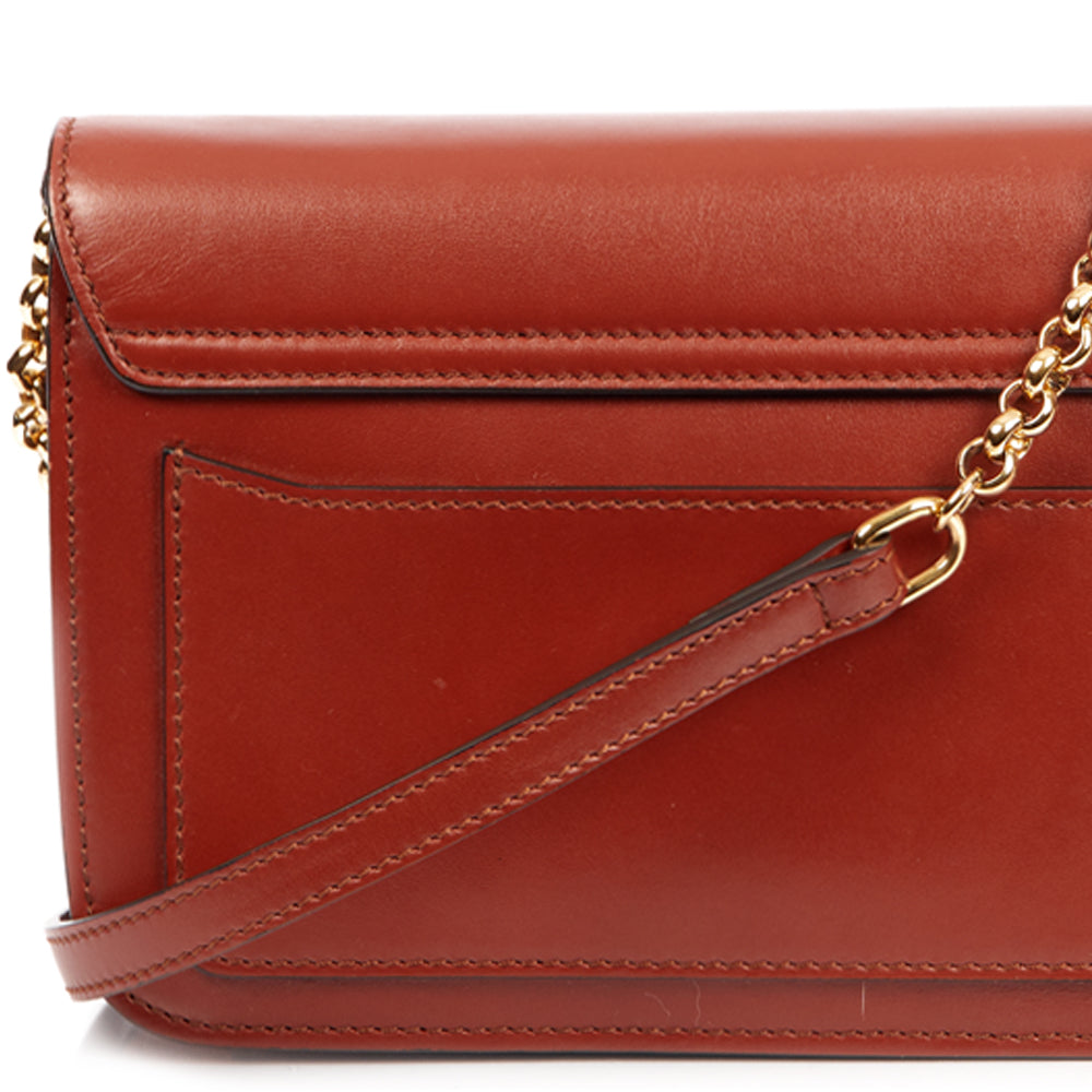 Chloe Shoulder Bag Chloe C - Small in Red, Calfskin Leather