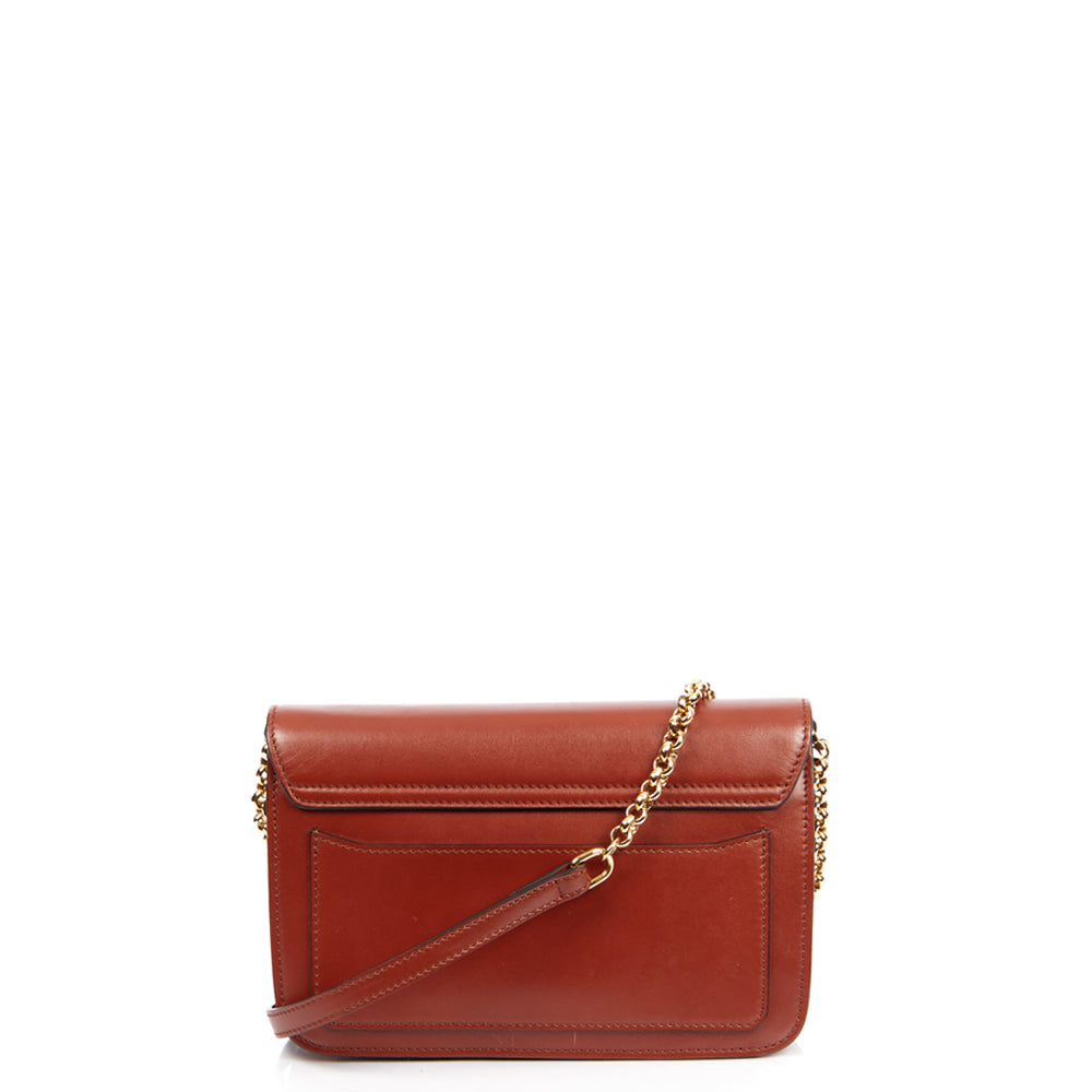 Chloe Shoulder Bag Chloe C - Small in Red, Calfskin Leather