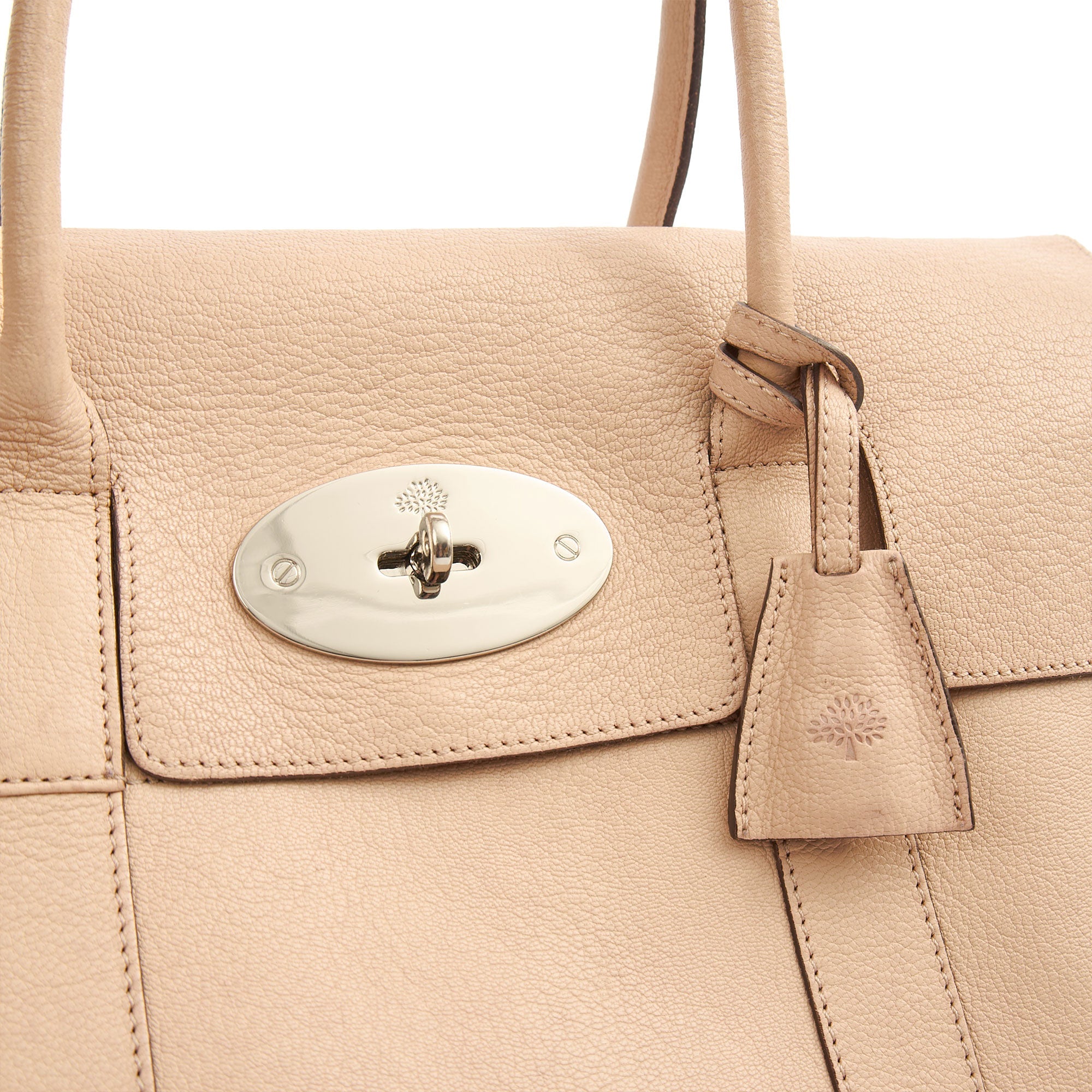 Mulberry Top Handle Bayswater Heritage in Rose Water, Calfskin Leather