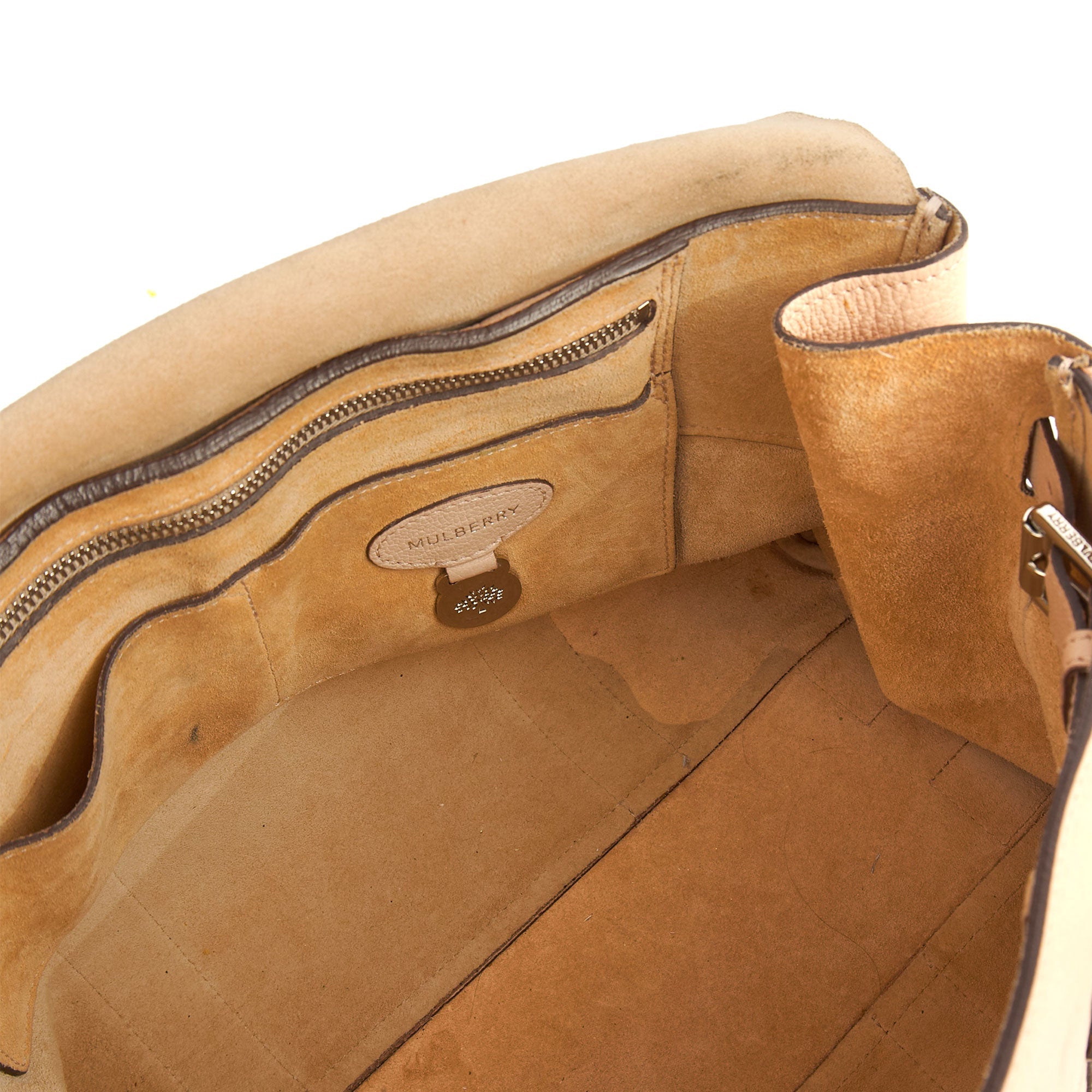 Mulberry Top Handle Bayswater Heritage in Rose Water, Calfskin Leather