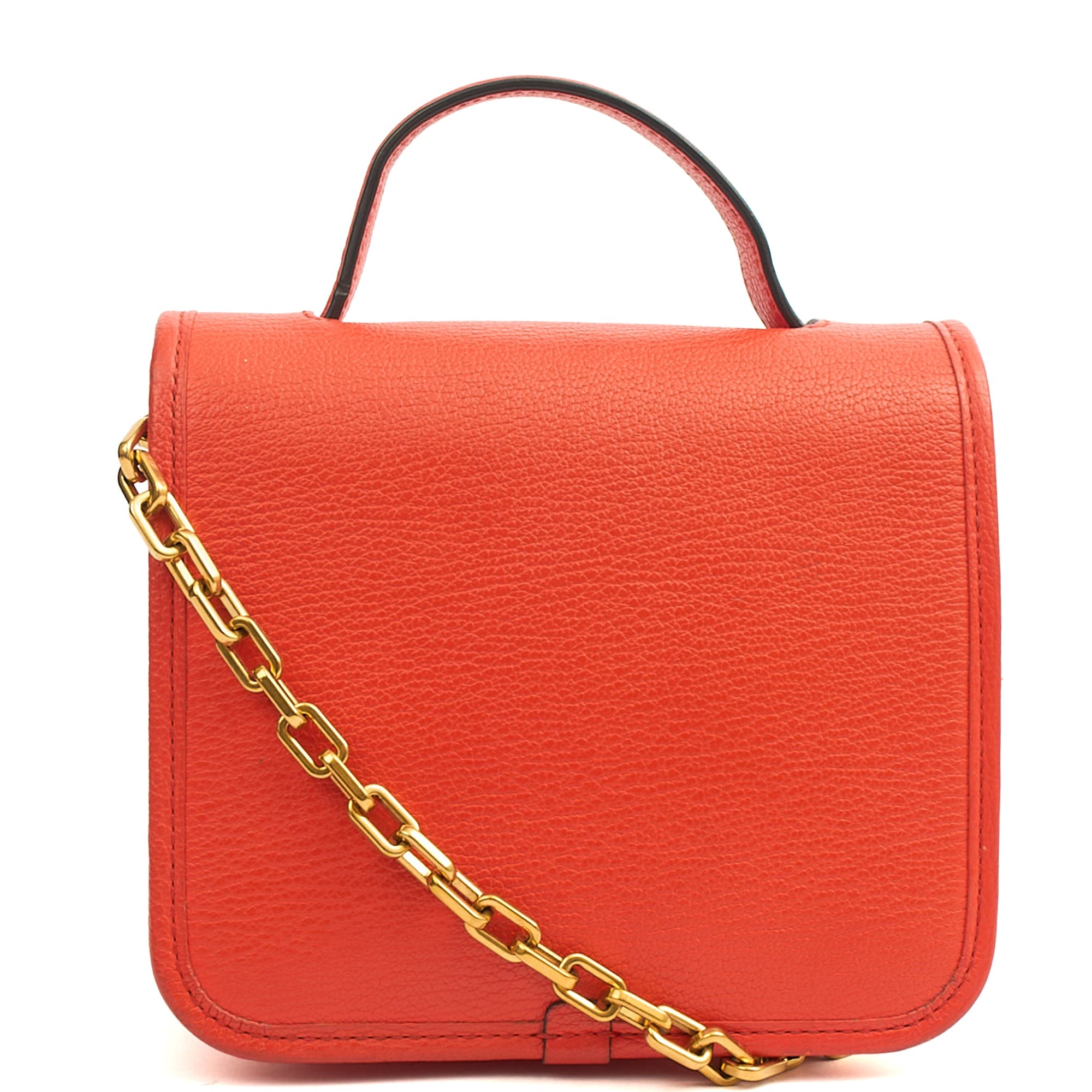 Mulberry Cross Body Sadie - Square in Orange, Calfskin Leather