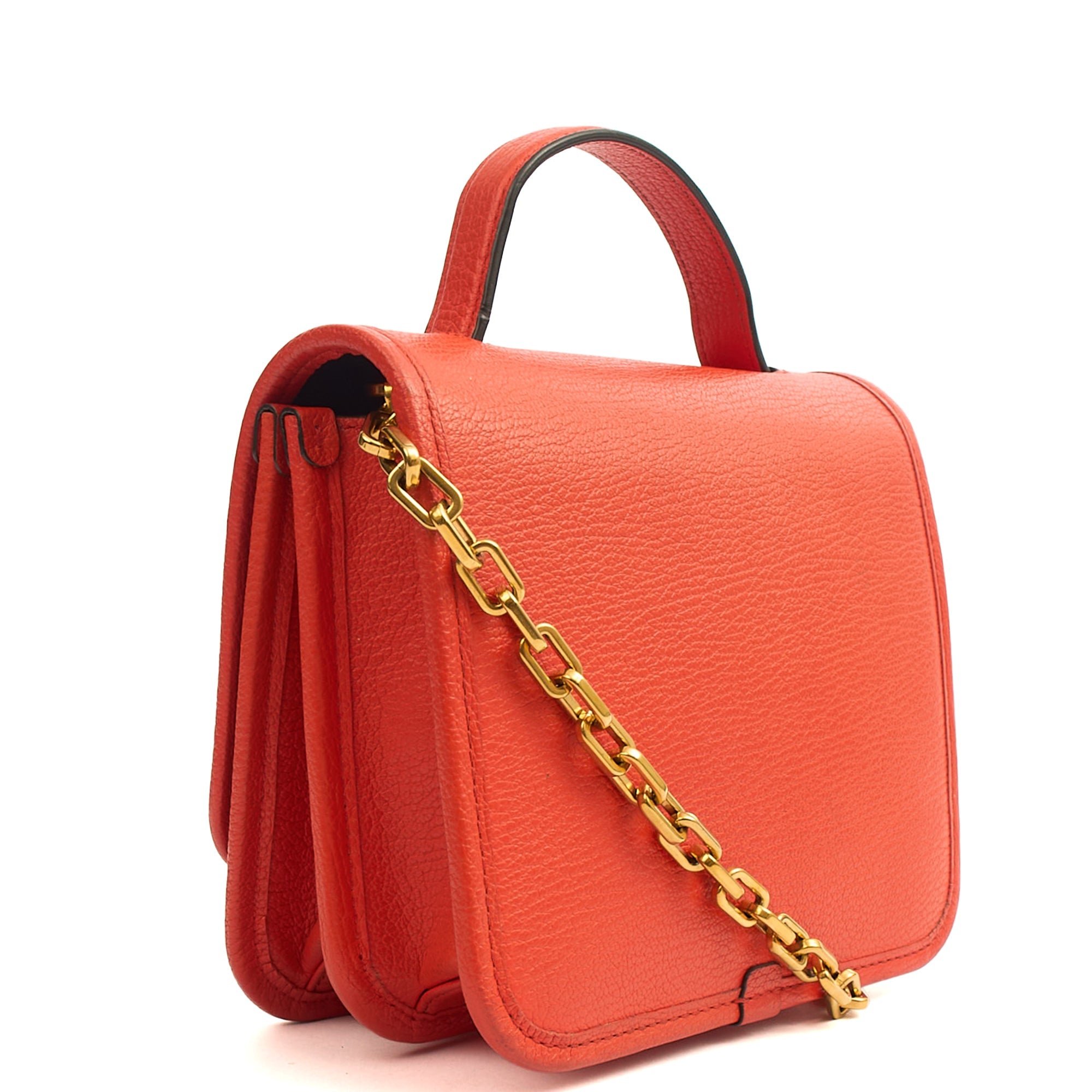 Mulberry Cross Body Sadie - Square in Orange, Calfskin Leather