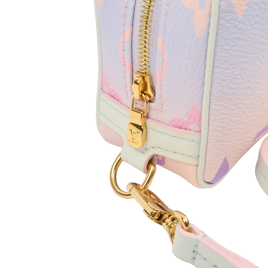 Louis Vuitton Cosmetic Bag Trousse Wapity Pouch in Sunrise Pastel, Canvas