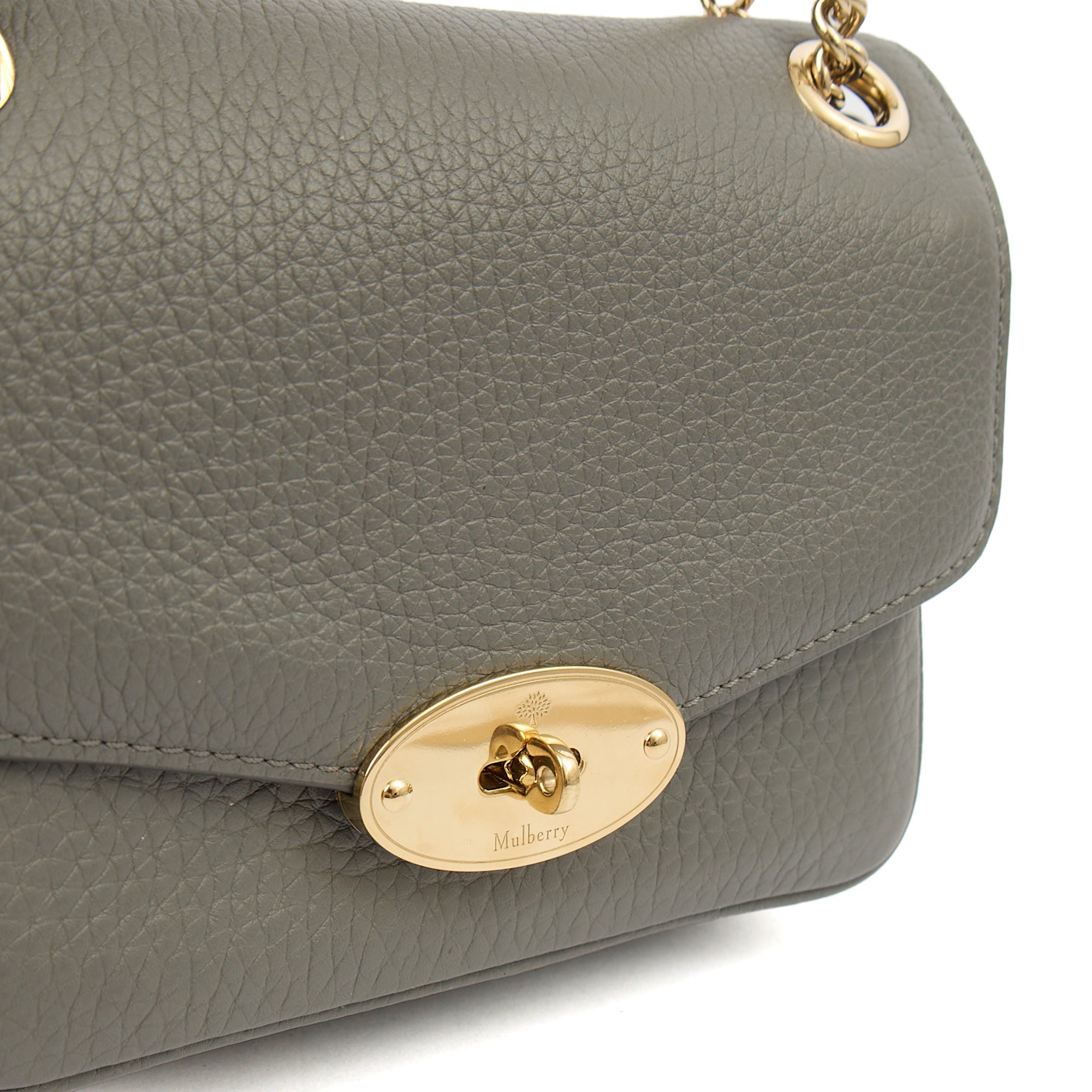 Mulberry Cross Body Darley Shoulder Bag  in Charcoal, Leather