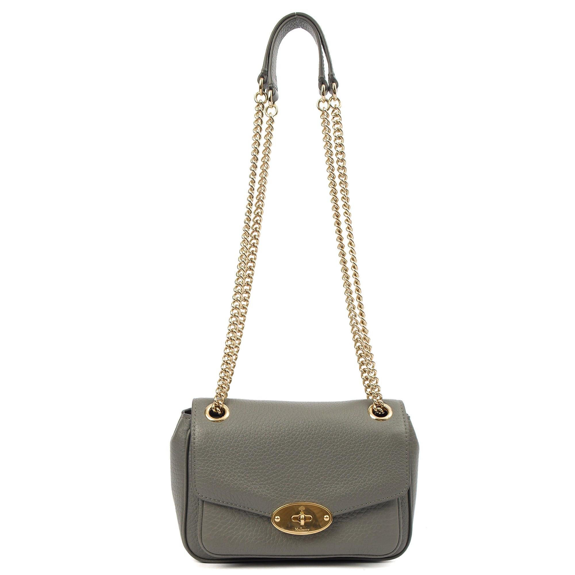 Mulberry Cross Body Darley Shoulder Bag  in Charcoal, Leather