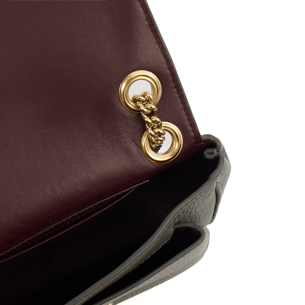 Mulberry Cross Body Darley Shoulder Bag  in Charcoal, Leather