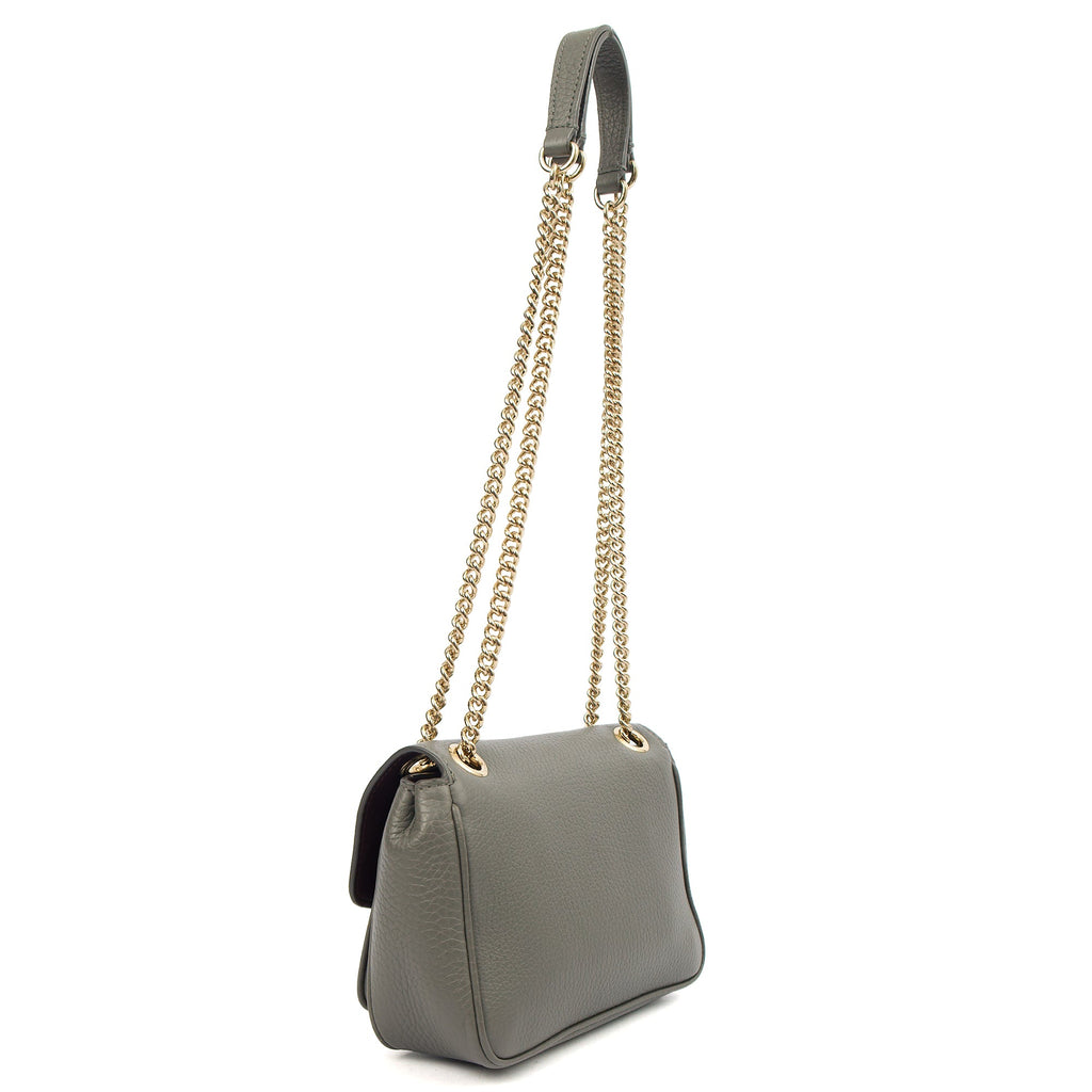 Mulberry Cross Body Darley Shoulder Bag  in Charcoal, Leather
