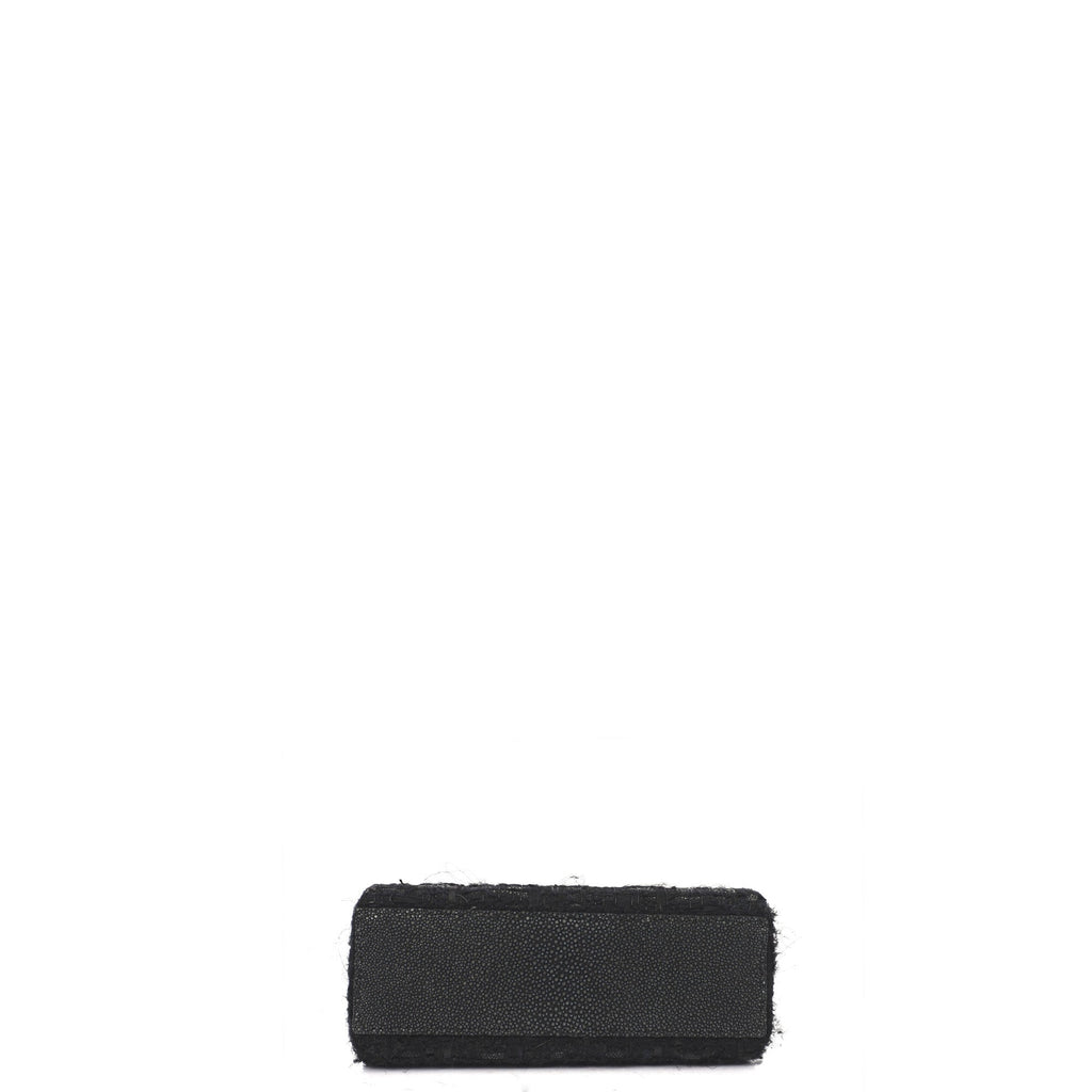 Christian Dior Top Handle Lady Dior - Mini in Black, Alligator Leather