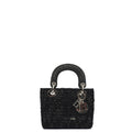 Christian Dior Top Handle Lady Dior - Mini in Black, Alligator Leather