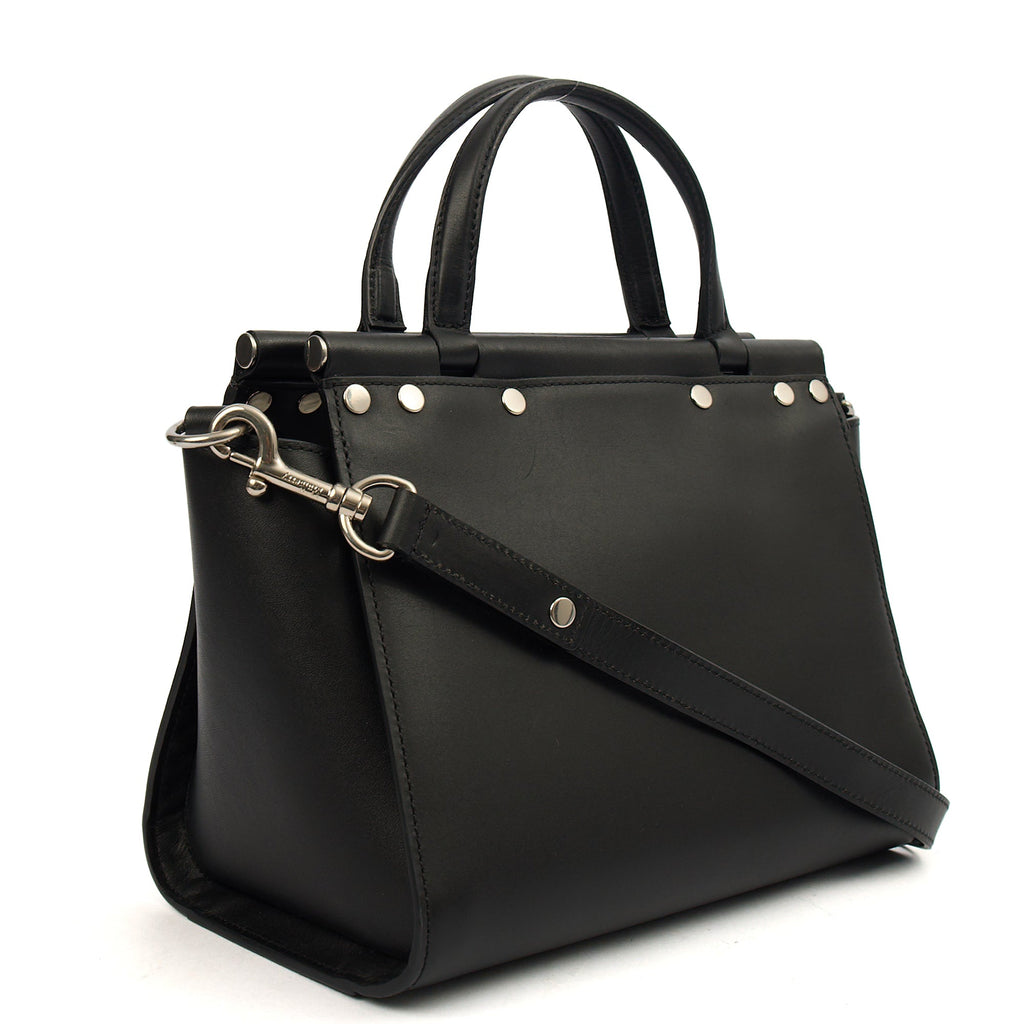 Mulberry Top Handle Iris in Black, Leather