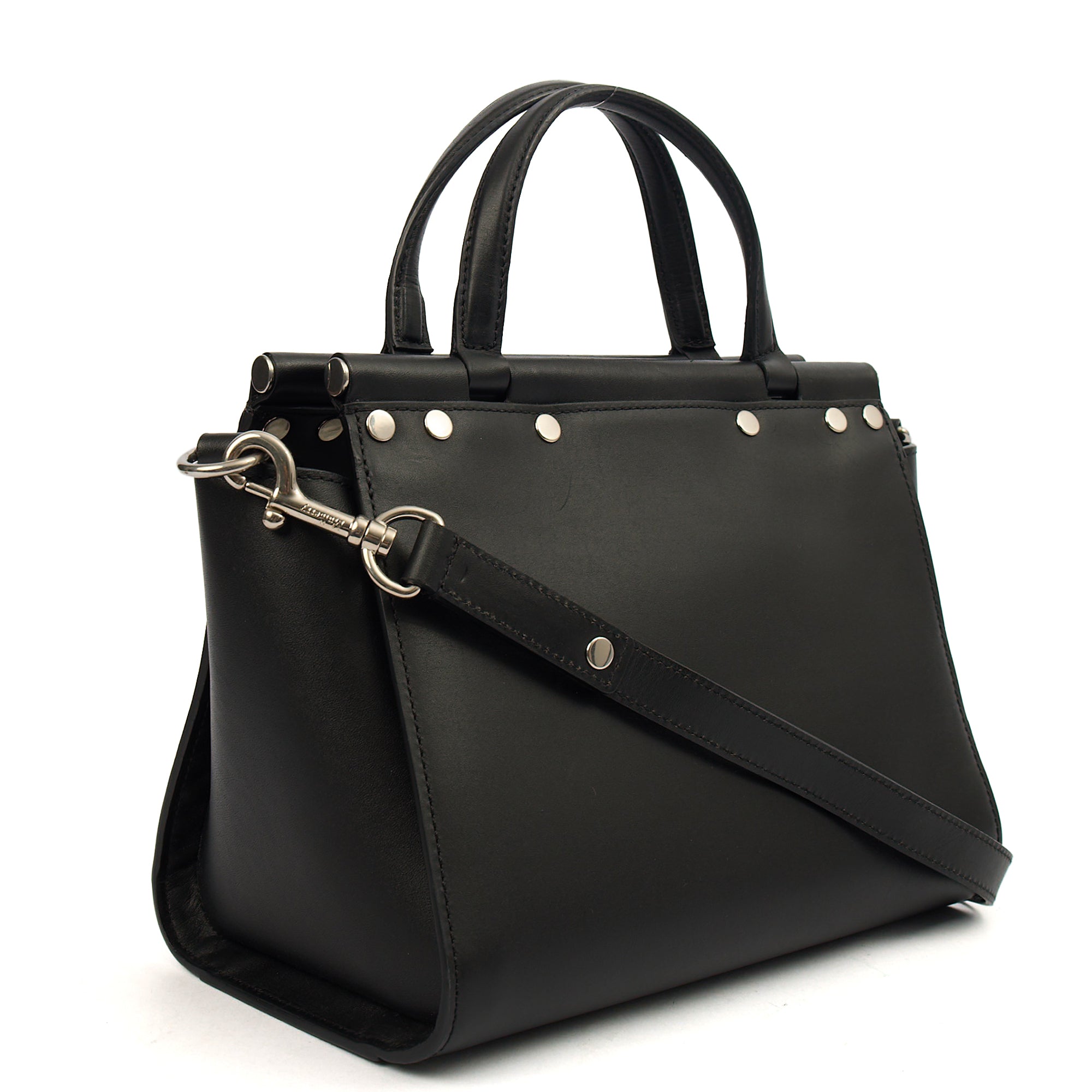 Mulberry Top Handle Iris in Black, Leather