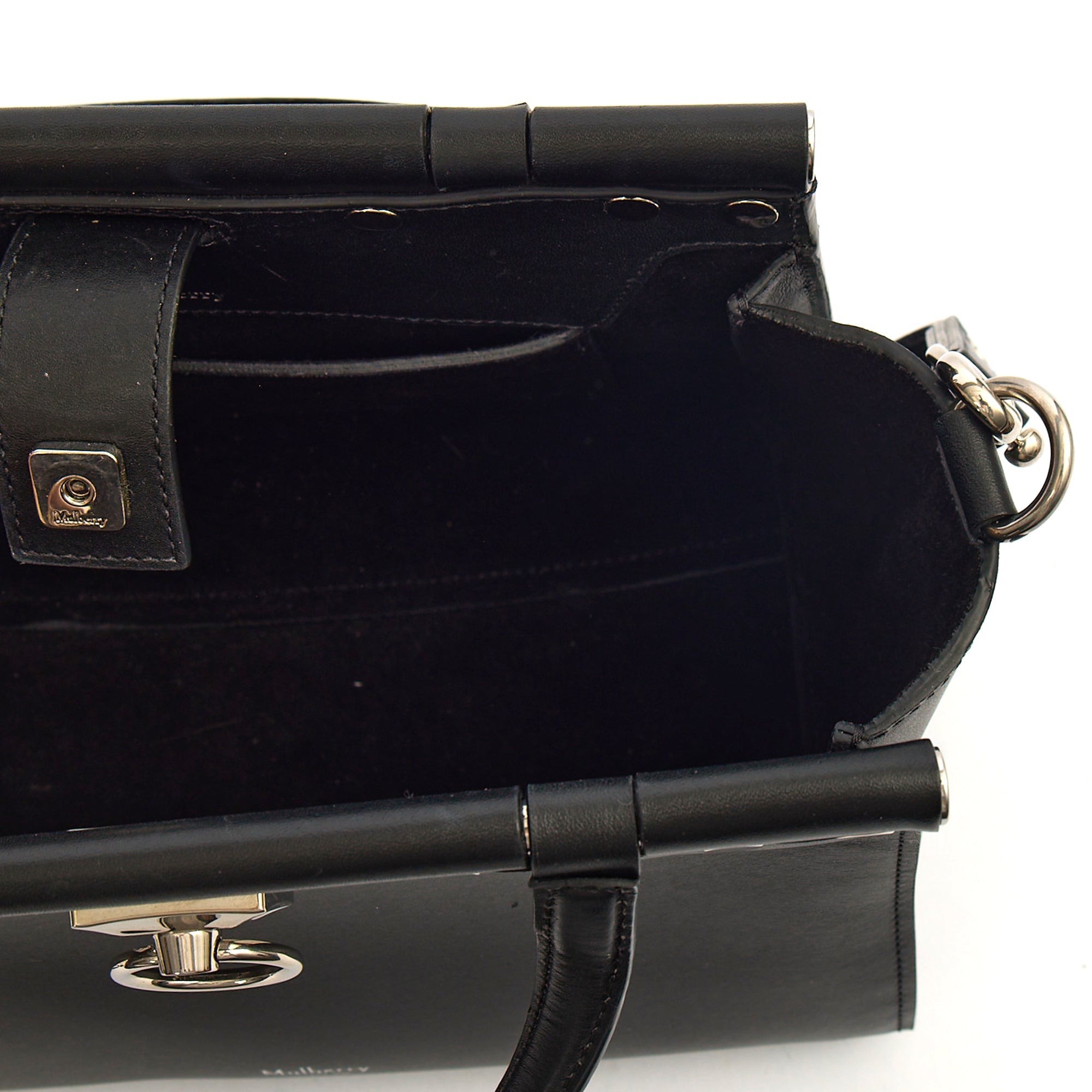 Mulberry Top Handle Iris in Black, Leather