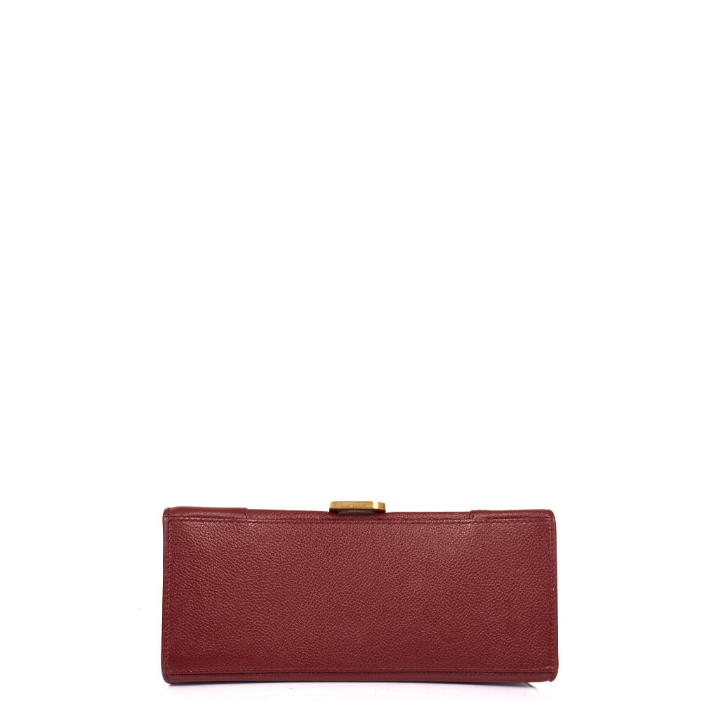 Balenciaga Top Handle Hourglass Top Handle Small in Red, Veau (Calfskin)