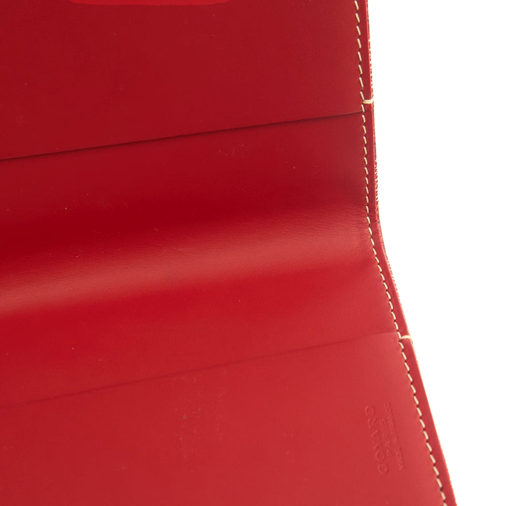 Goyard Wallet Saint Pierre in Red, Leather