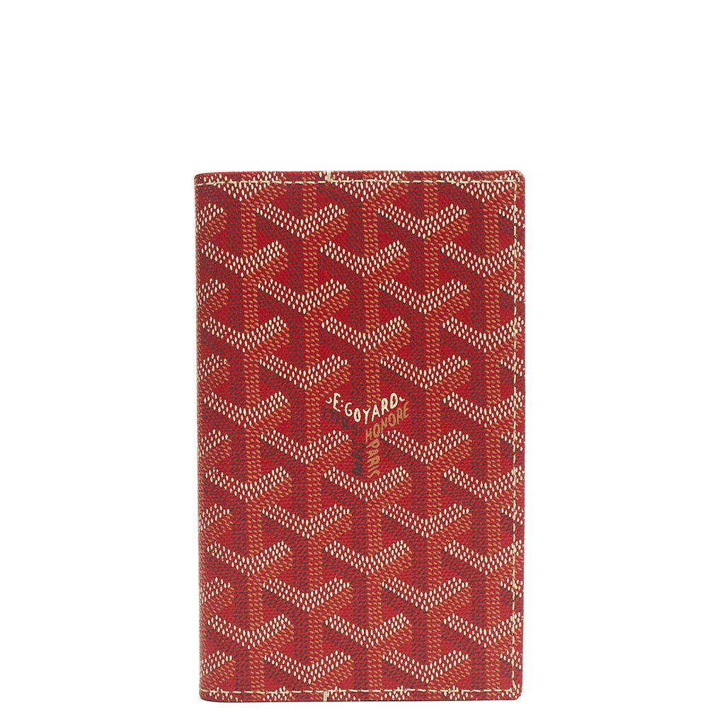 Goyard Wallet Saint Pierre in Red, Leather
