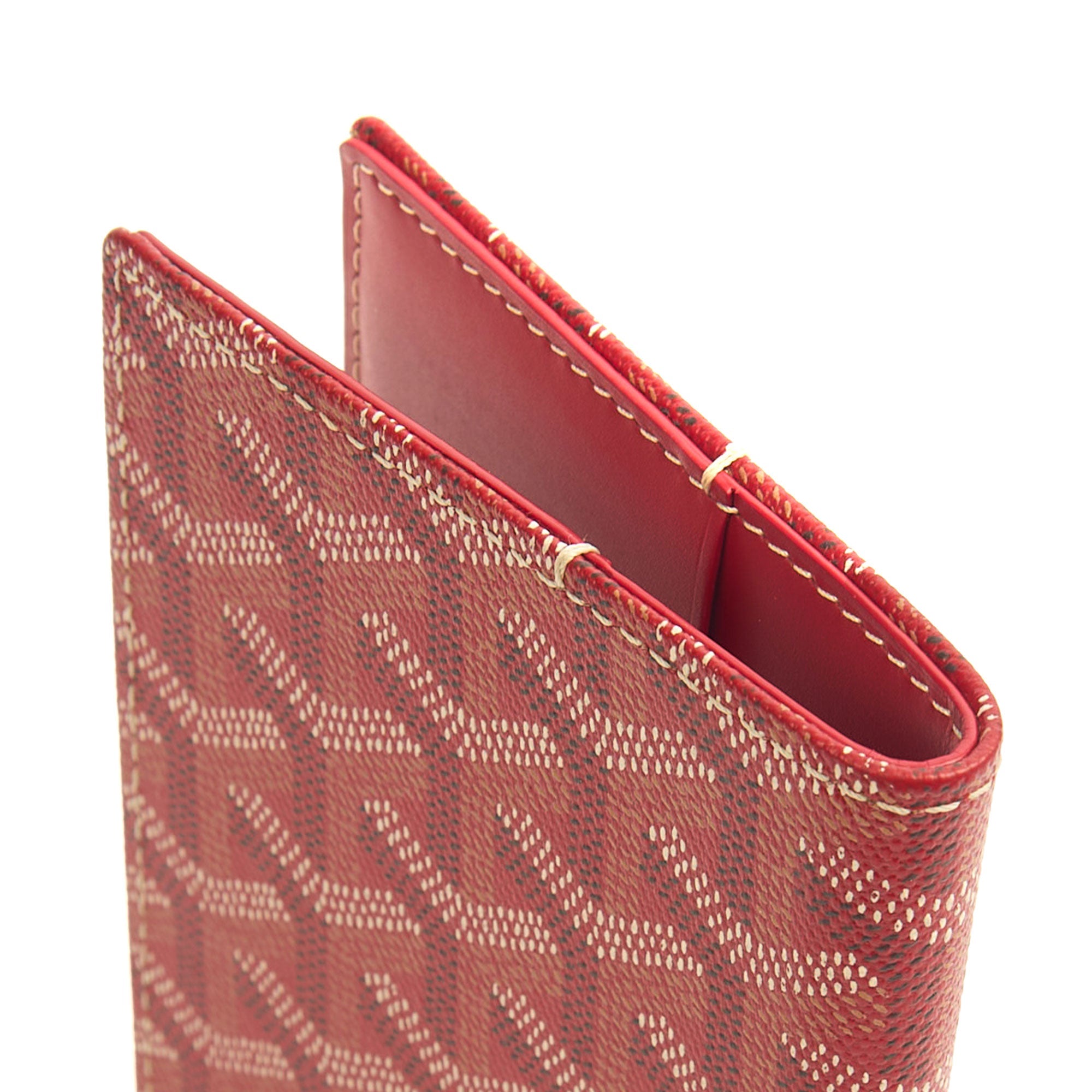 Goyard Wallet Saint Pierre in Red, Leather