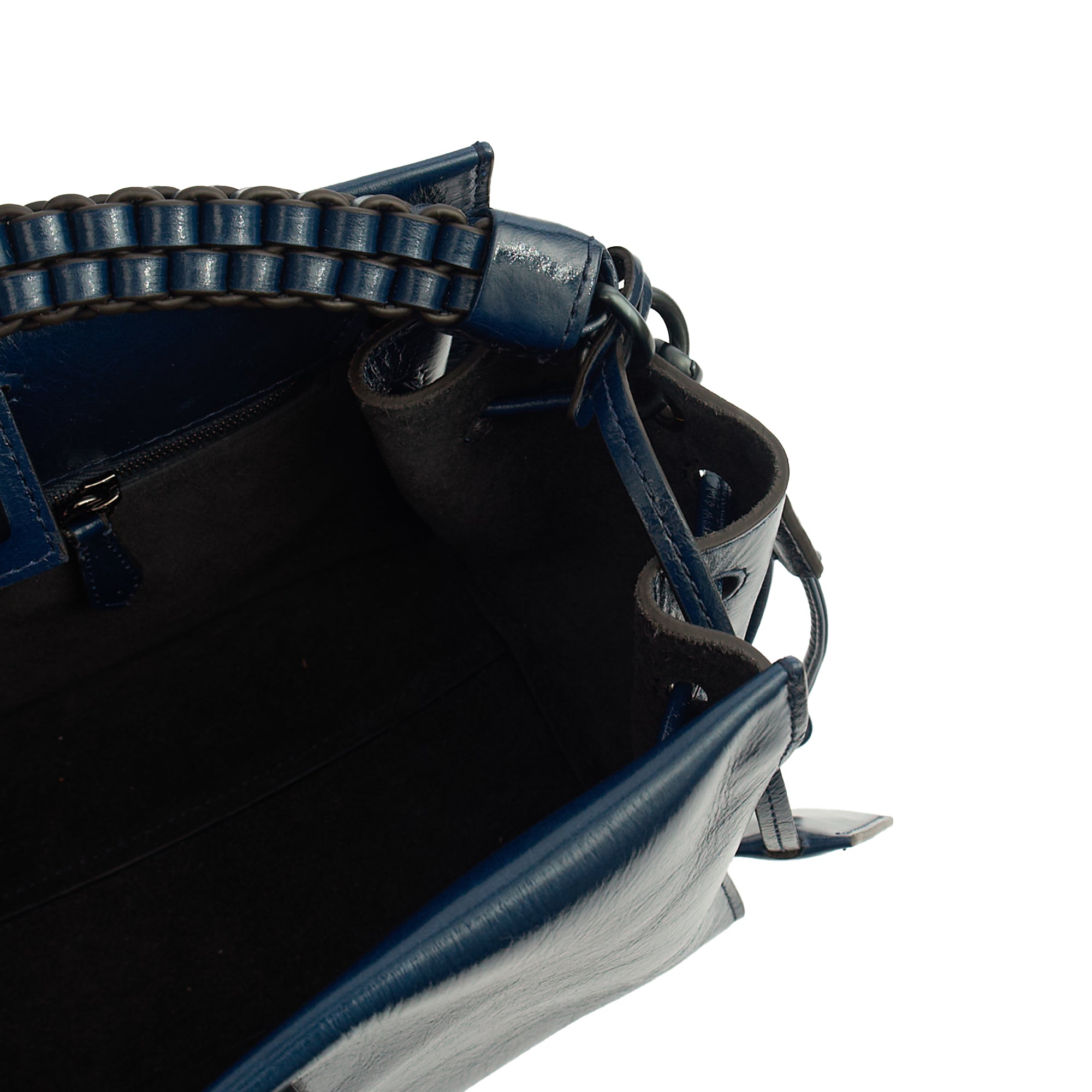 Mulberry Cross Body Iris - Small in Navy, Crinkle Patent