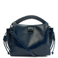 Mulberry Cross Body Iris - Small in Navy, Crinkle Patent