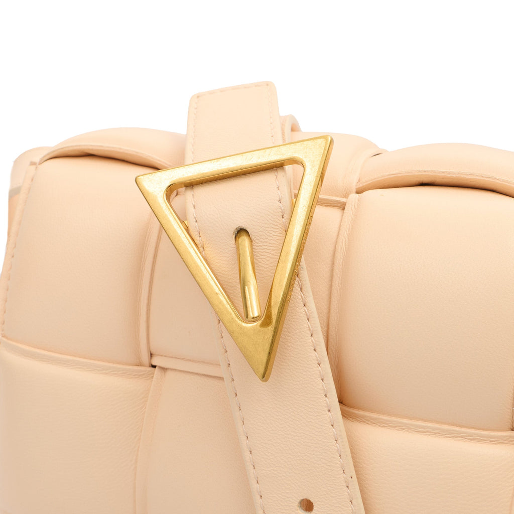 Bottega Veneta Cross Body Padded Cassette in Porridge, Leather