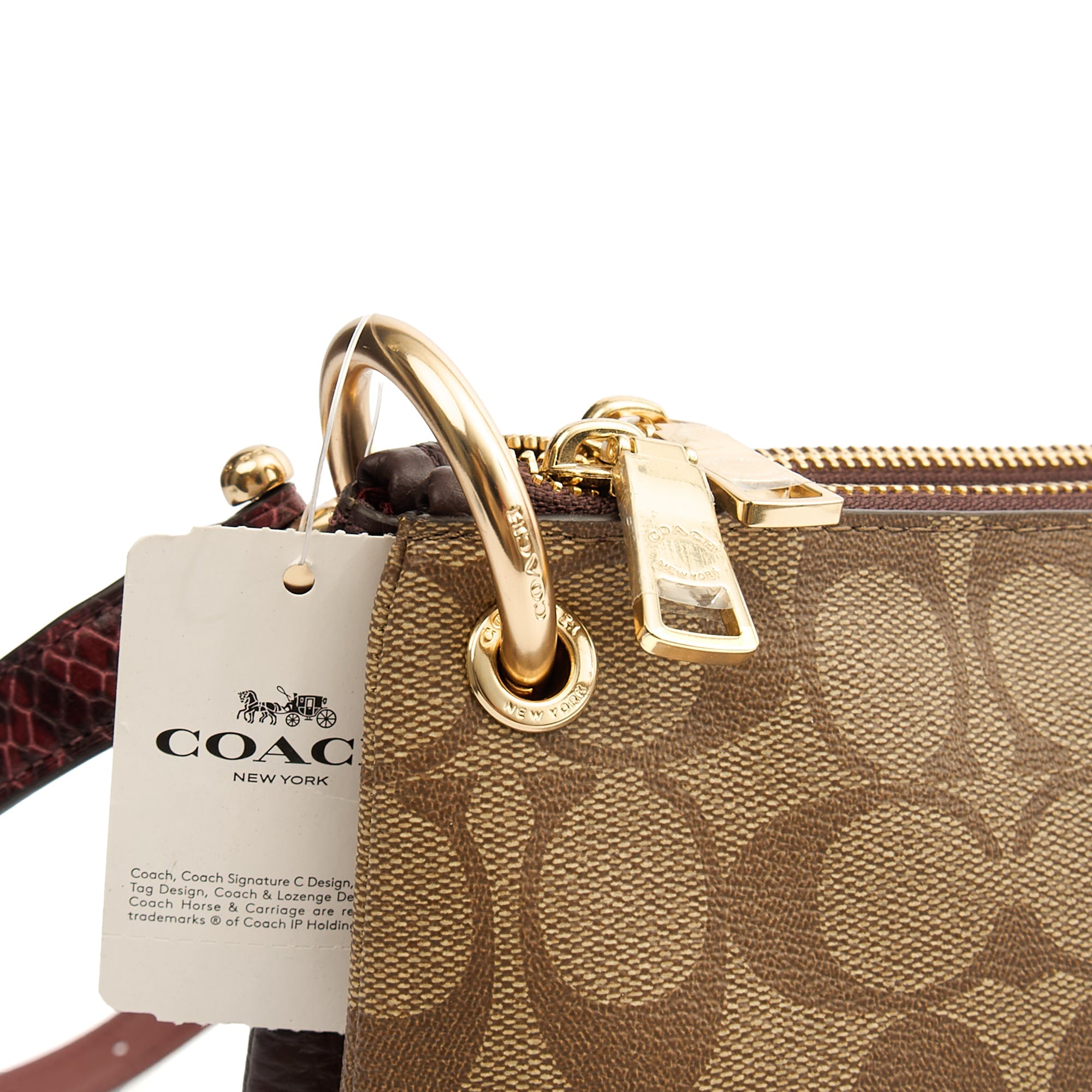 Coach Cross Body Signature Crossbody in Brown, Leather