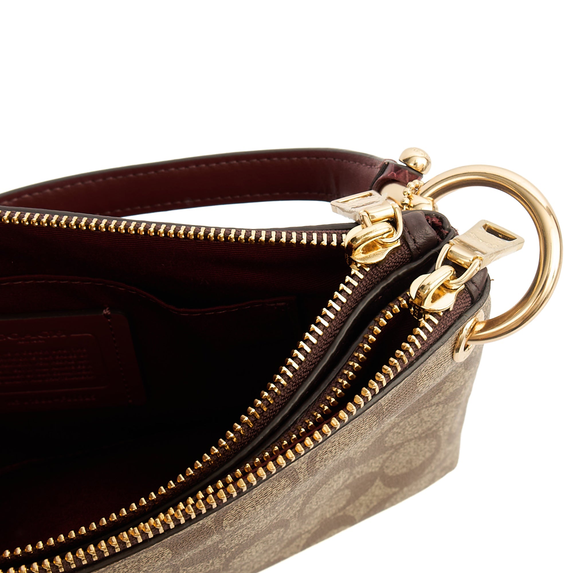 Coach Cross Body Signature Crossbody in Brown, Leather