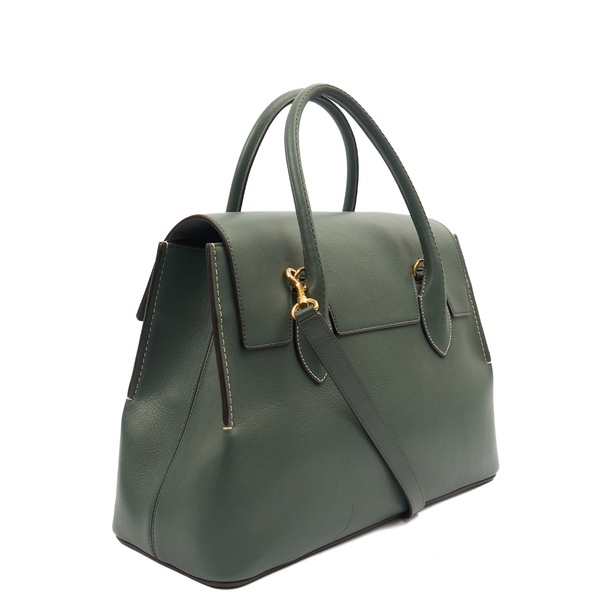 Mulberry Tote Seaton in Green, Leather