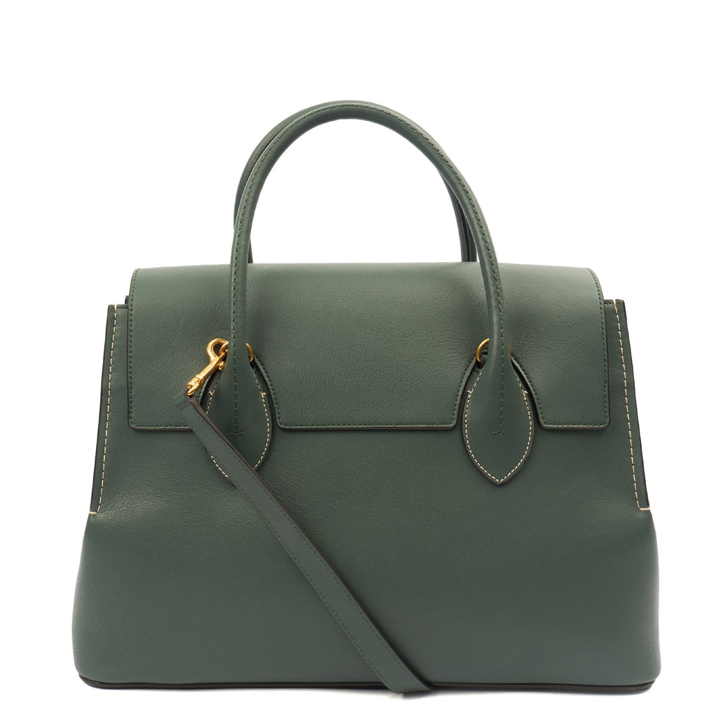 Mulberry Tote Seaton in Green, Leather