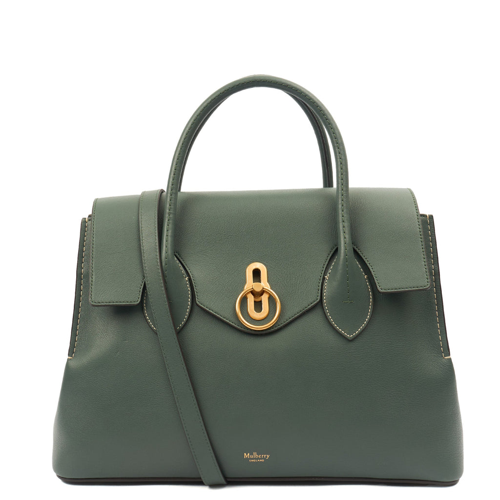 Mulberry Tote Seaton in Green, Leather