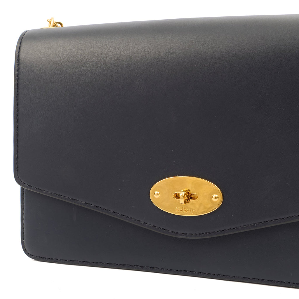 Mulberry Shoulder Bag Darley in Blue, Leather