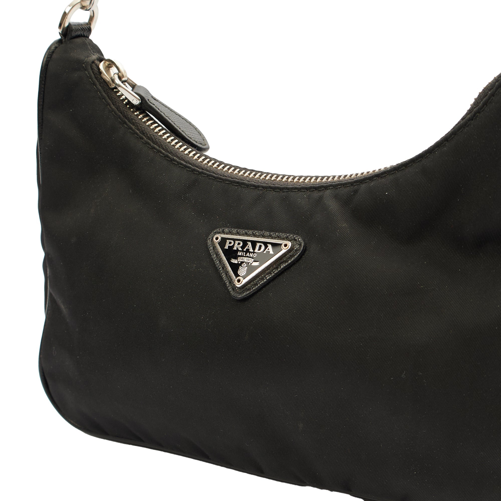 Prada Cross Body Re-Edition 2000 Shoulder Bag in Black, Fabric