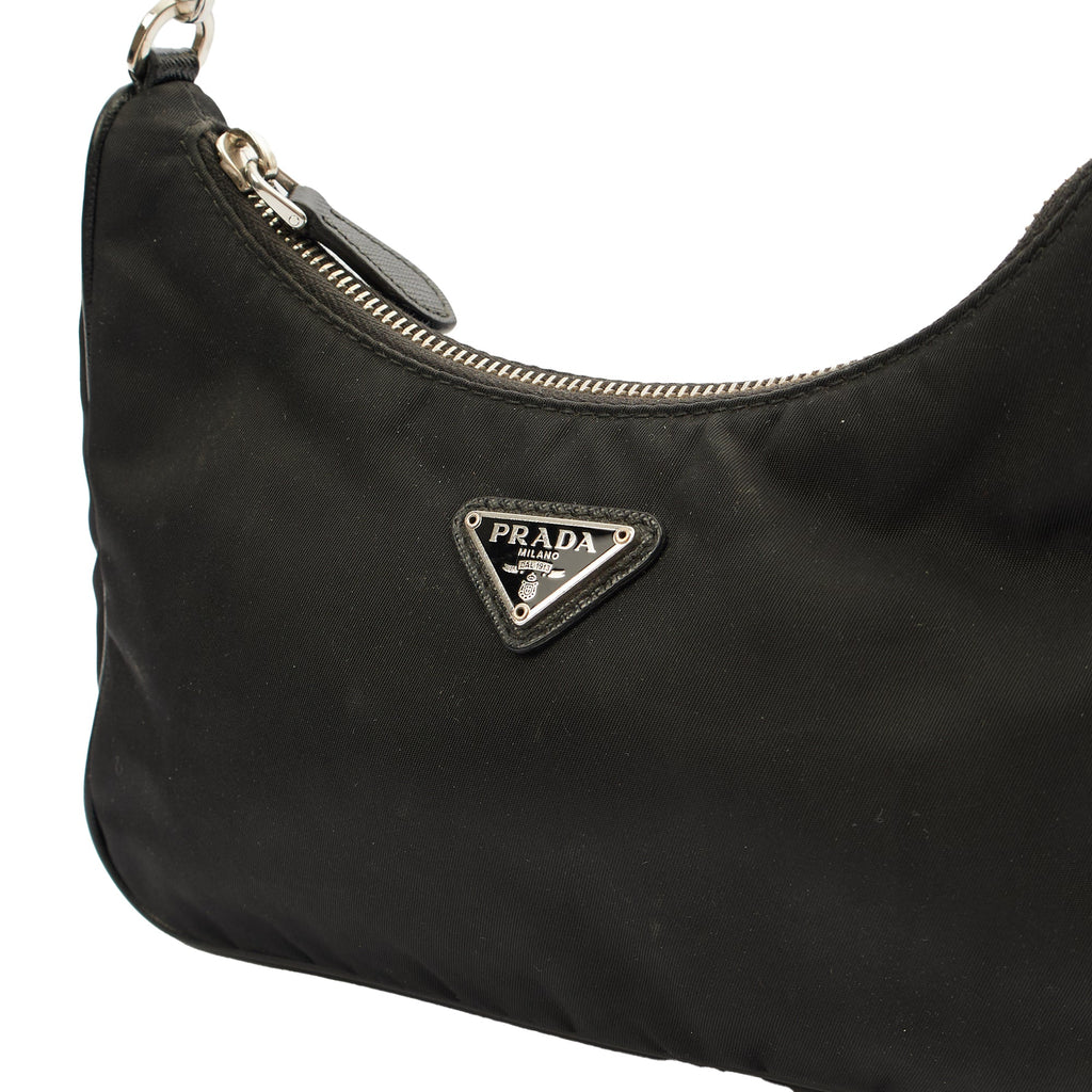 Prada Cross Body Re-Edition 2000 Shoulder Bag in Black, Fabric