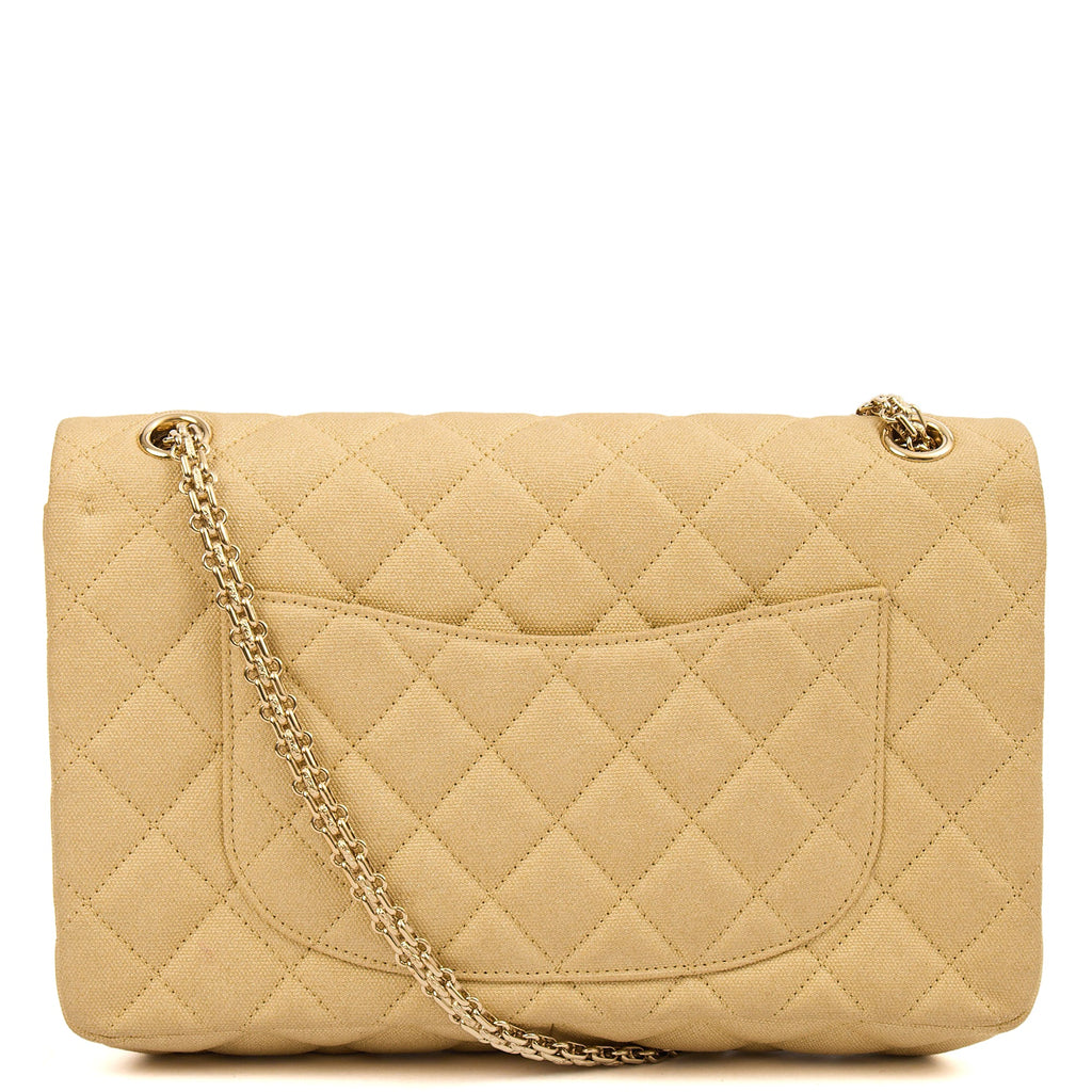 Chanel Shoulder Bag 2.55 Reissue - Medium in Metallic, Fabric