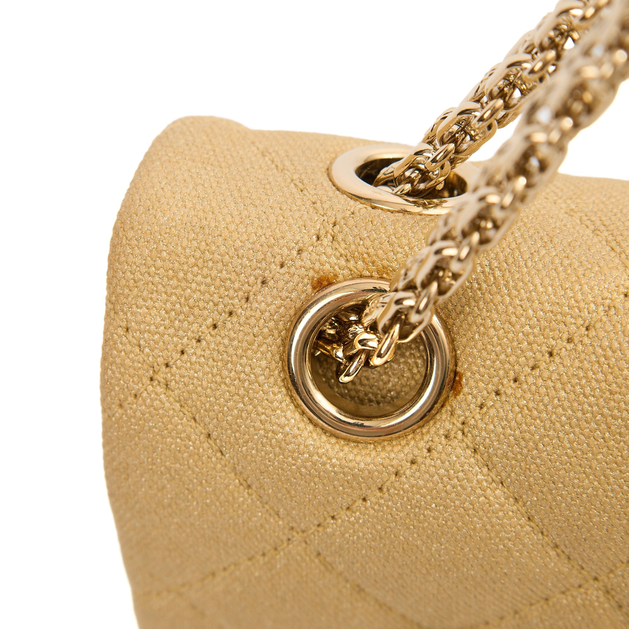 Chanel Shoulder Bag 2.55 Reissue - Medium in Metallic, Fabric