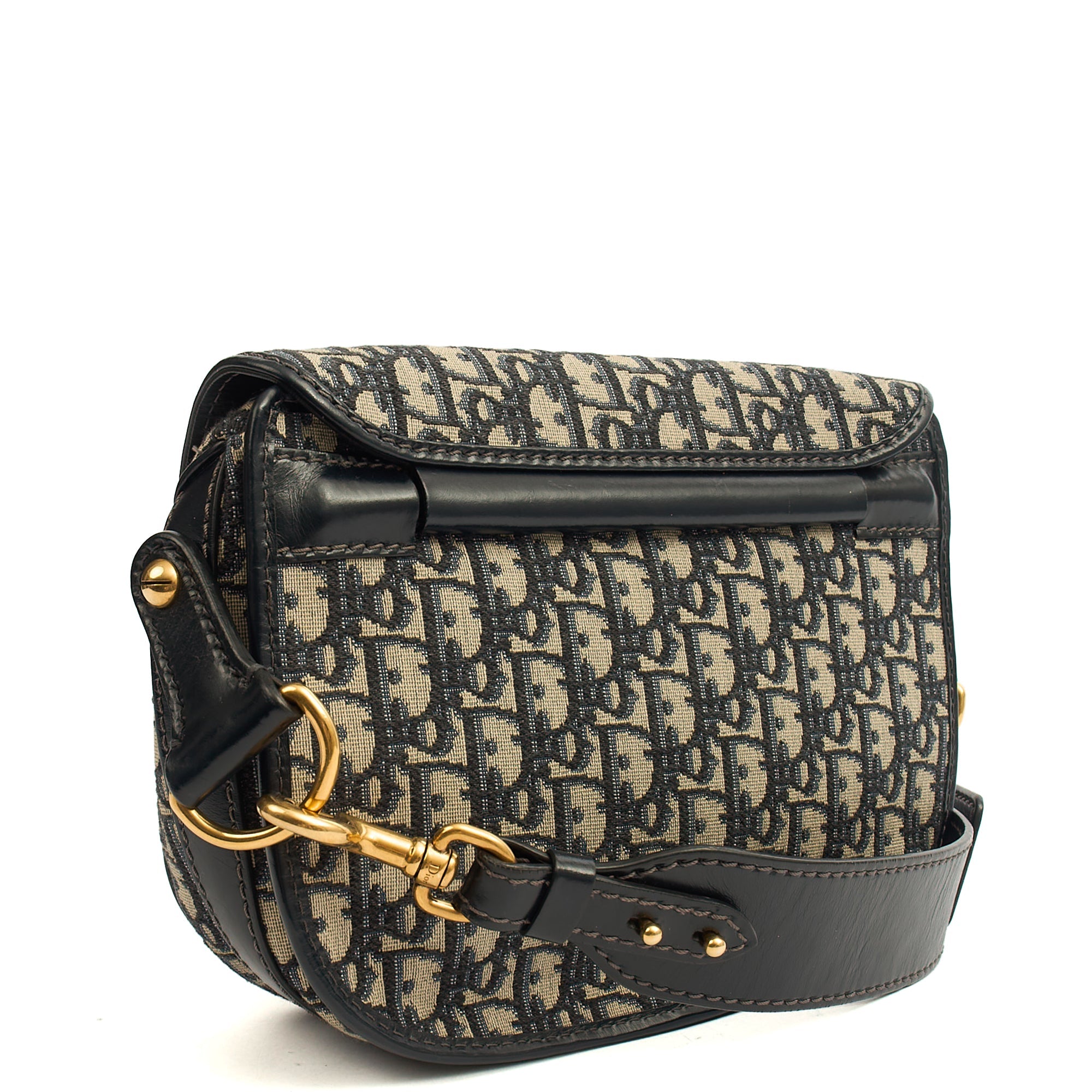 Christian Dior Cross Body Bobby- East West  in Blue, Fabric