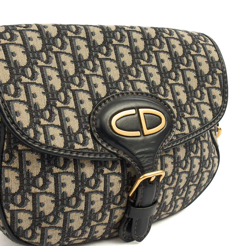 Christian Dior Cross Body Bobby- East West  in Blue, Fabric