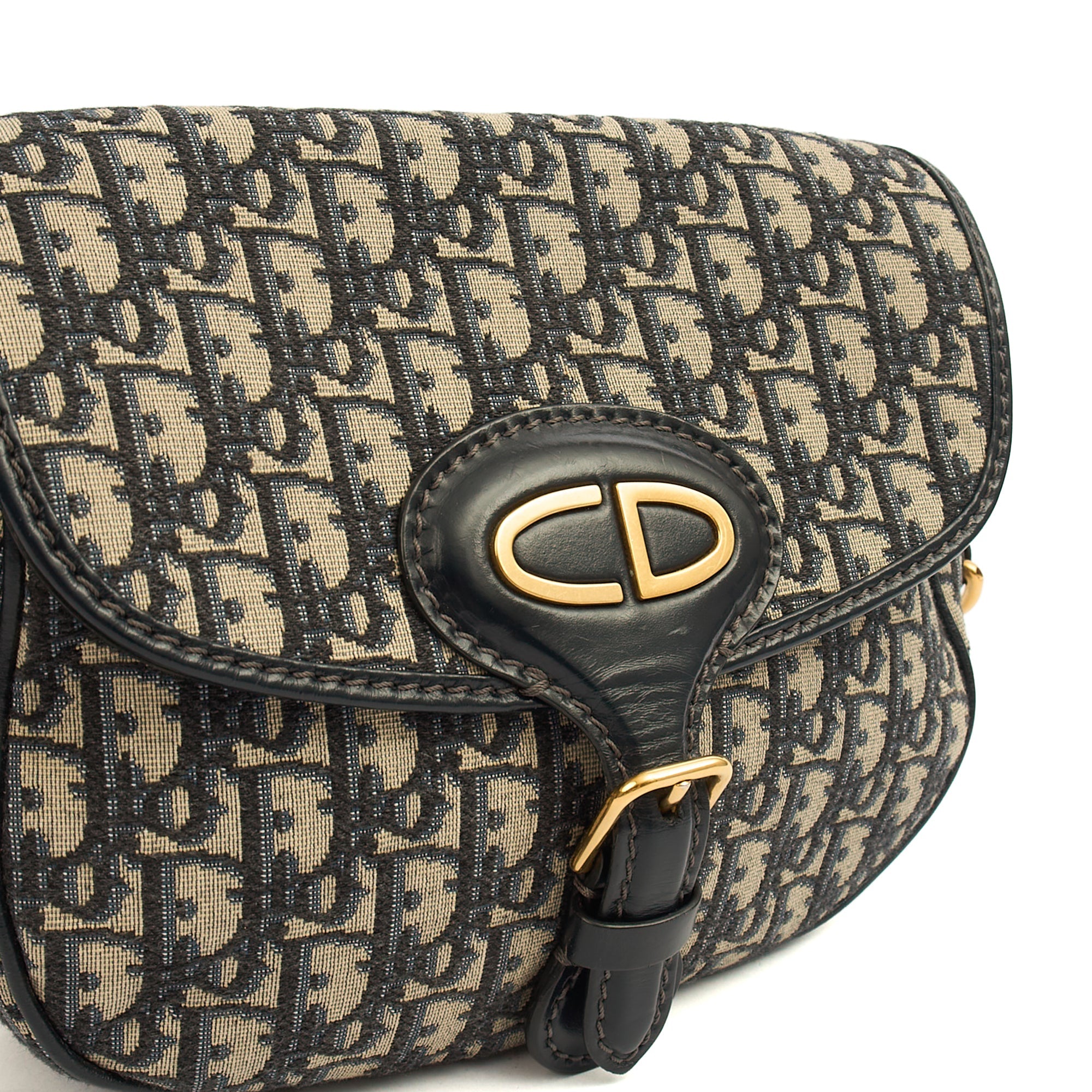 Christian Dior Cross Body Bobby- East West  in Blue, Fabric