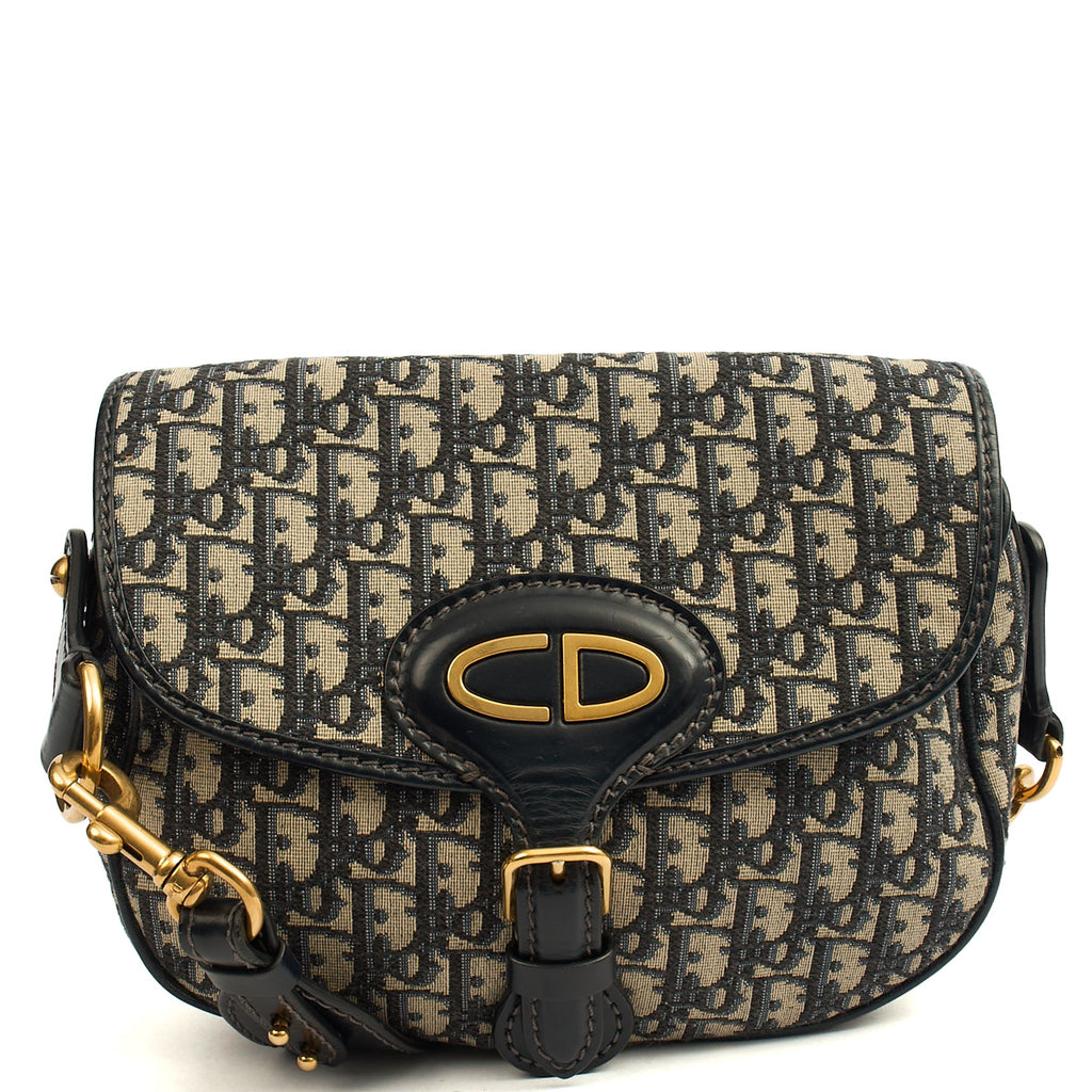 Christian Dior Cross Body Bobby- East West  in Blue, Fabric