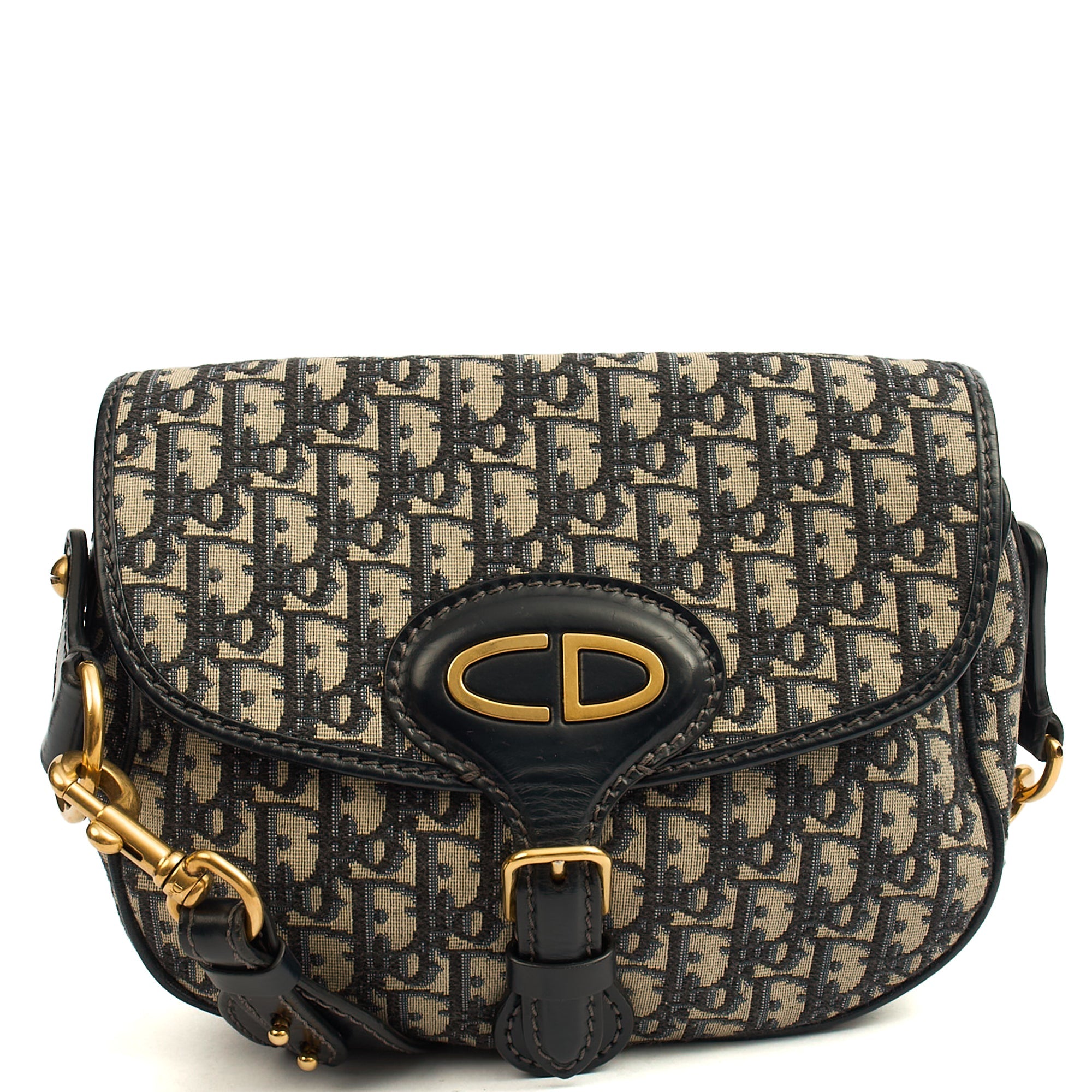 Christian Dior Cross Body Bobby- East West  in Blue, Fabric