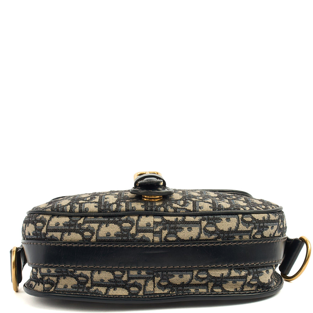 Christian Dior Cross Body Bobby- East West  in Blue, Fabric