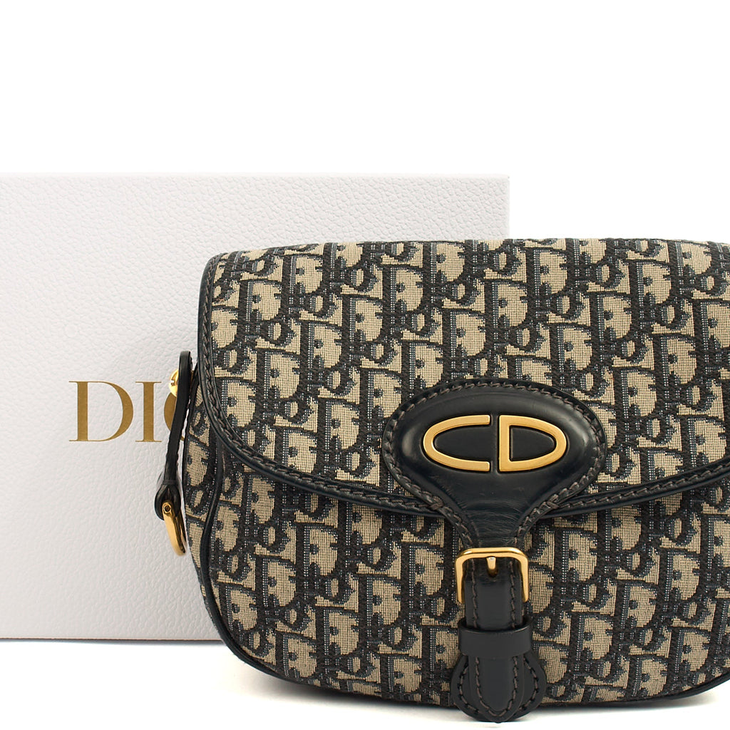 Christian Dior Cross Body Bobby- East West  in Blue, Fabric