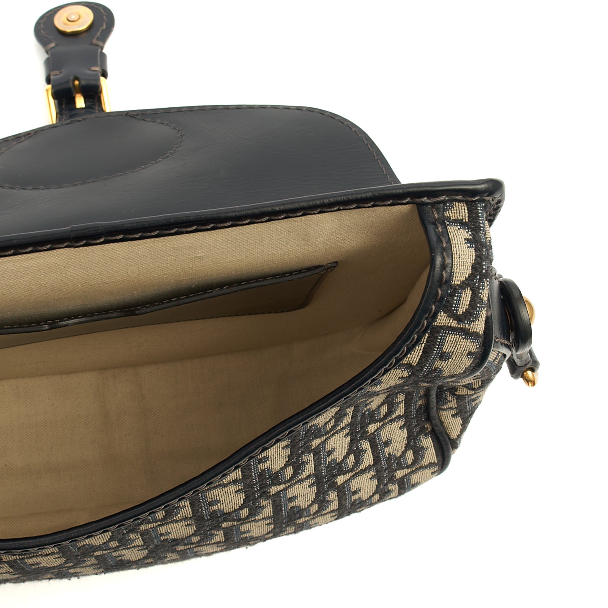 Christian Dior Cross Body Bobby- East West  in Blue, Fabric