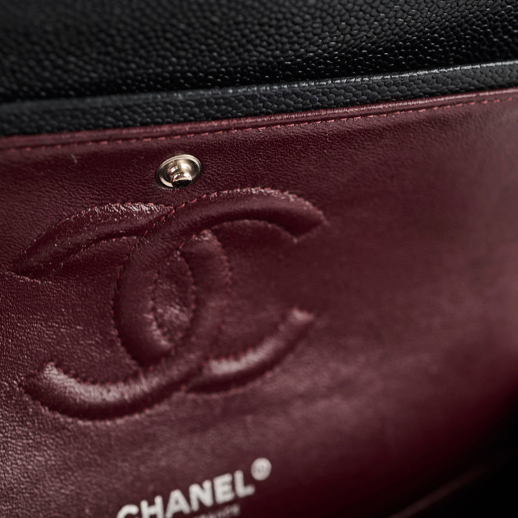 Chanel Caviar Medium/Large M/L Classic Flap Black